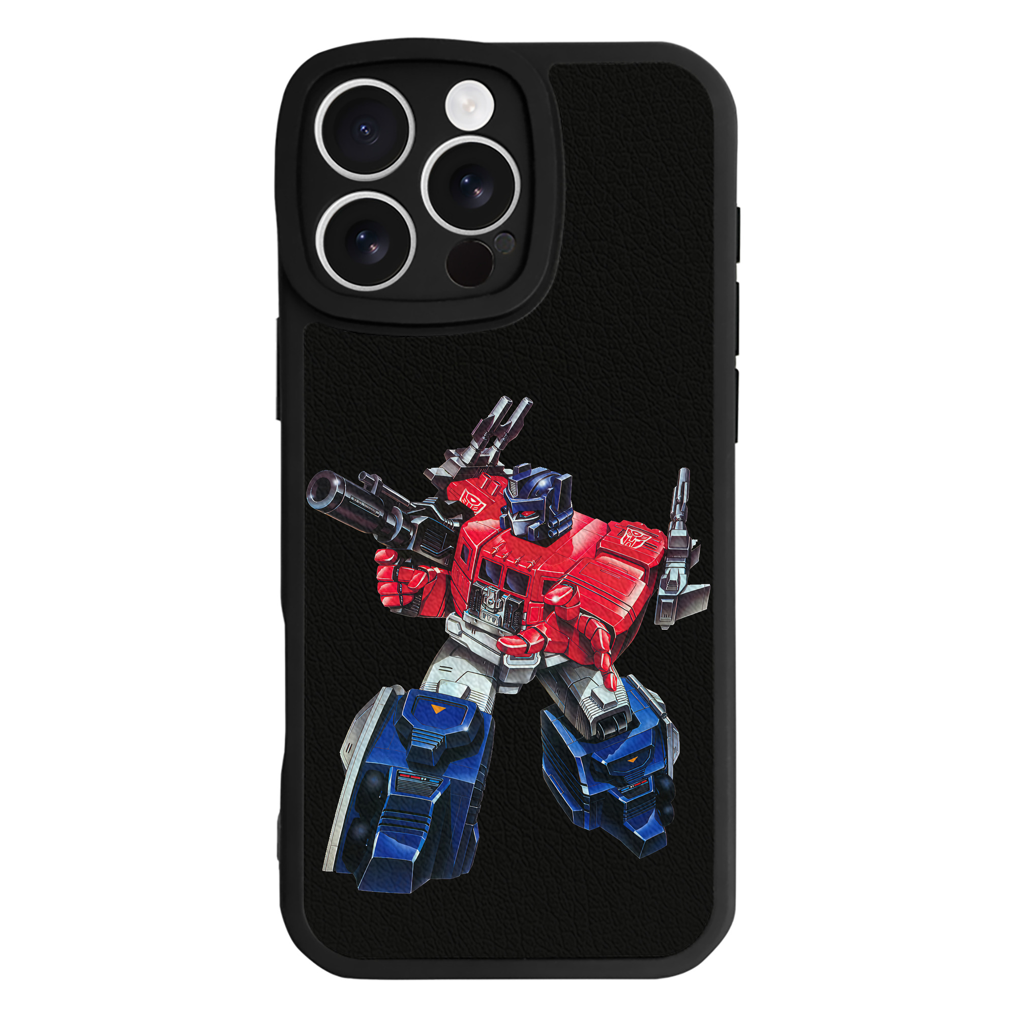 （画像用） Transformers トランスフォーマー 【iPhone 16シリーズ対応】シリコンスマホケース（レザー調） 材質：シリコン
